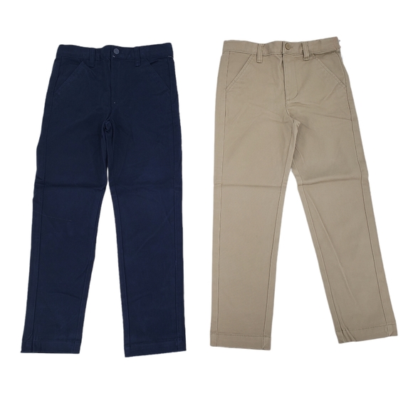 Cat & Jack Other - NWT Cat & Jack Boys School Uniform Pants Size 7 - Two Pack Blue And Khaki